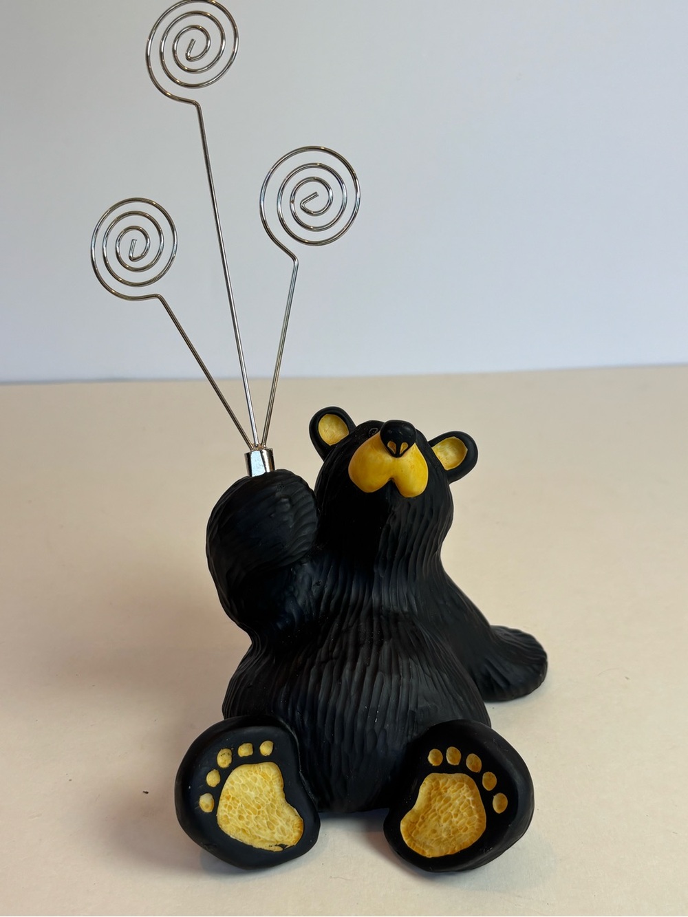 Bearfoots Bears “Flash” Photo Holder Jeff Fleming Big Sky Carvers Bear Figurine